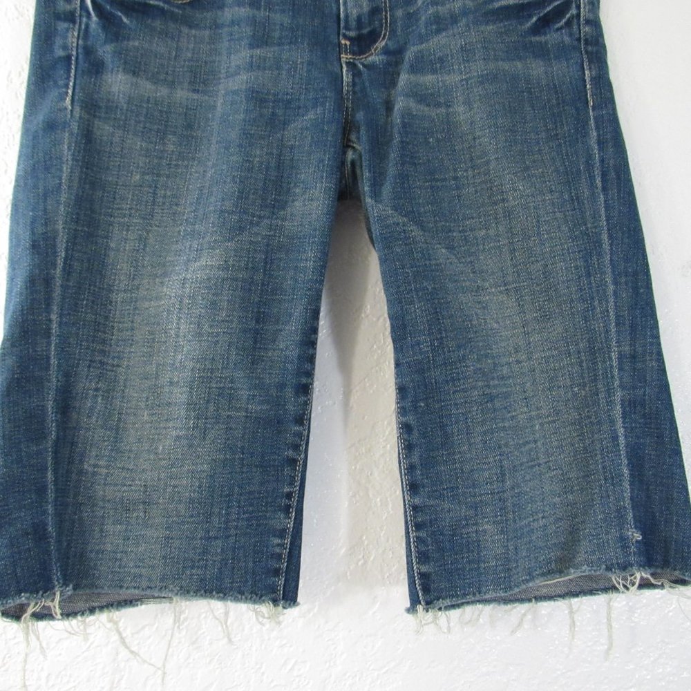 Womens Cutoff Jeans Shorts Sz 26 Straight Frayed - Picture 3 of 10